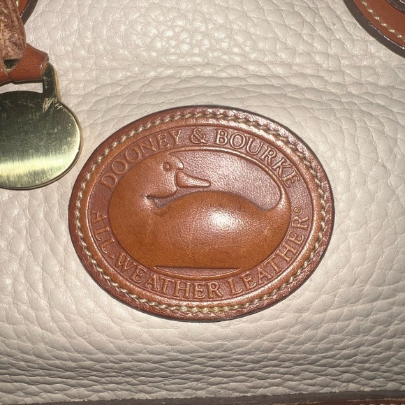 Dooney & Bourke Cream and Tan Satchel - Picture 6 of 6